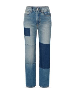 Dylan High Rise Straight Ankle Jeans in Time Lapse