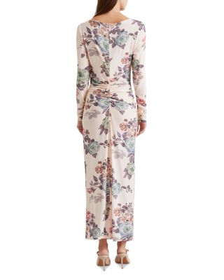 Rosette Neck Maxi Dress