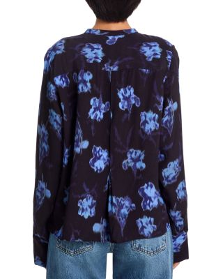 Arden Printed Pleated Blouse
