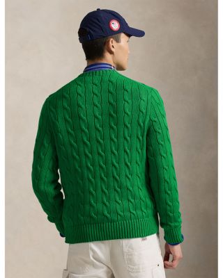 Cable Knit Flag Sweater