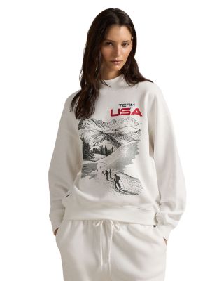 Team USA Graphic Mock Neck Sweatshirt