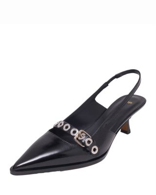 Women's Leather Slingback Pumps