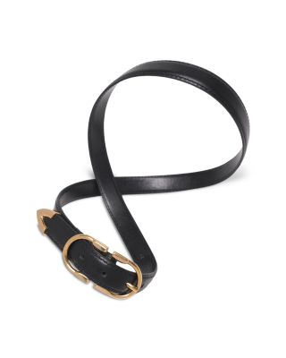 Women's Double Buckle Leather Belt