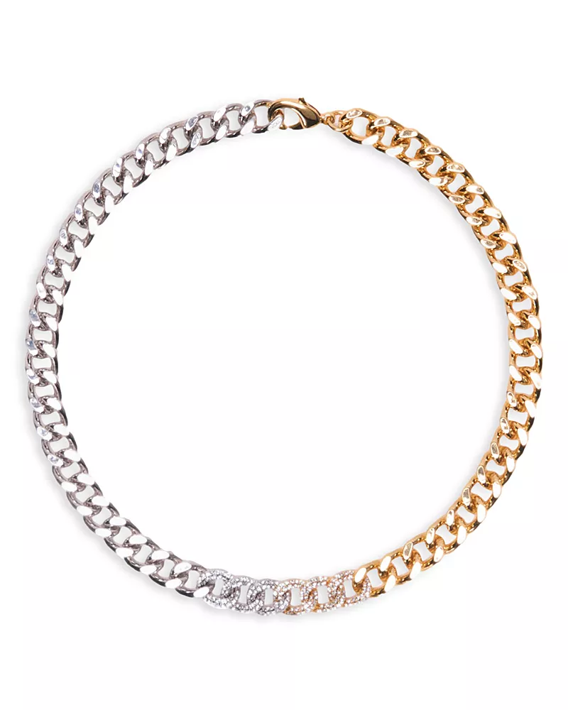 Maje Rhinestone Collar Necklace, 17.7
