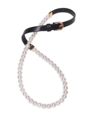 Women's Bead & Leather Belt