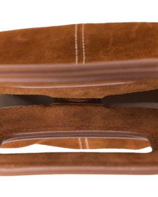 The M Fringed Brown Suede Crossbody Bag