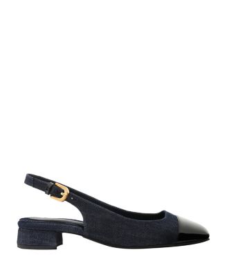  Women's The Cap-Toe Darcy Slingback Pumps
