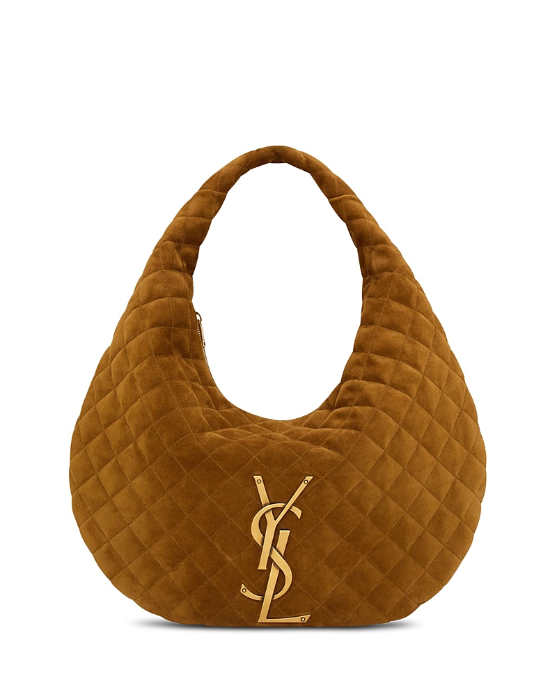 Saint Laurent Icare Hobo in Quilted Suede