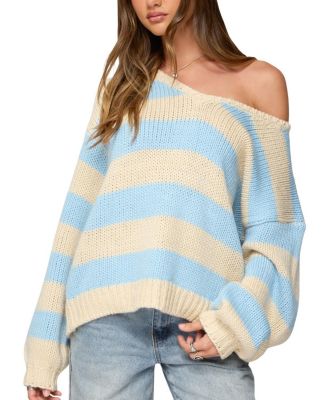 Tracie Striped Oversized Sweater