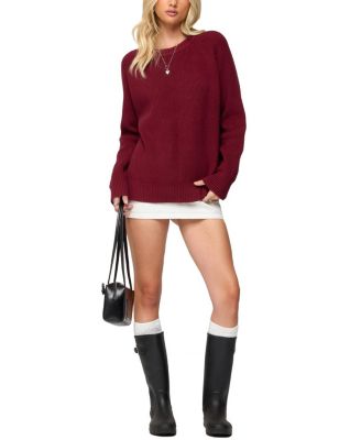 Lavonne Oversized Knit Raglan Sweater
