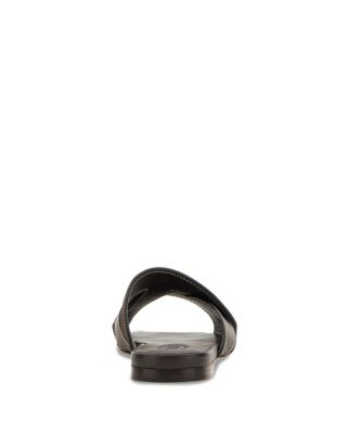 Women's Leather & Suede Slide Sandals