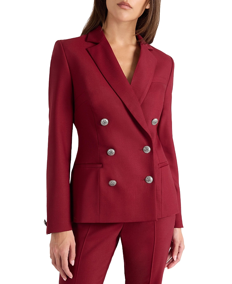Santorelli Quinn Double Breasted Jacket in Lightweight Virgin Wool Stretch