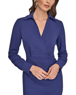 Side Gathered Midi Dress