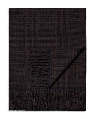 Check Merino Wool Scarf
