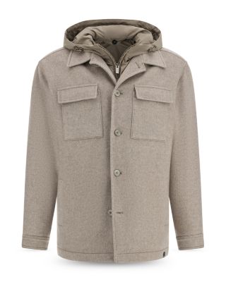 Hooded Shirt Jacket