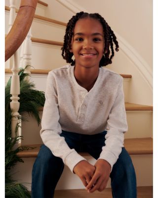 Boys' Henley Waffle Long Sleeve Tee - Little Kid, Big Kid