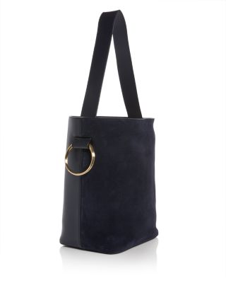Victoria Beckham Dia Leather & Suede Bucket Bag