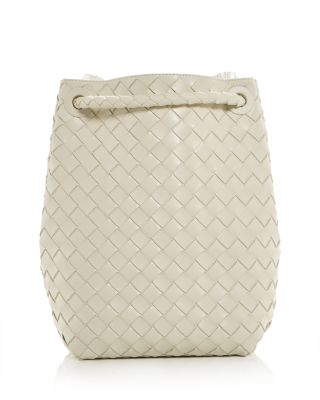 Andiamo Small Intrecciato Leather Bucket Bag