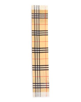 Crystal Embellished Check Cashmere Scarf