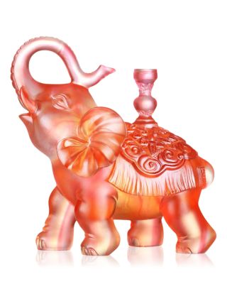 The Auspicious Elephant Limited Edition Crystal Glass Sculpture