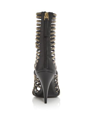 Women's Cage Embellished Ankle Booties