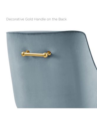 Discern Performance Velvet Bar Stool