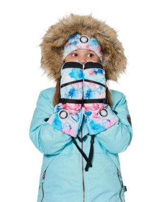 Girls' Winter Mittens Flower Teknik - Little Kid, Big Kid