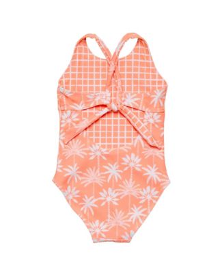 Girls' Cali Palms Recycled X Back Swimsuit - Little Kid, Big Kid
