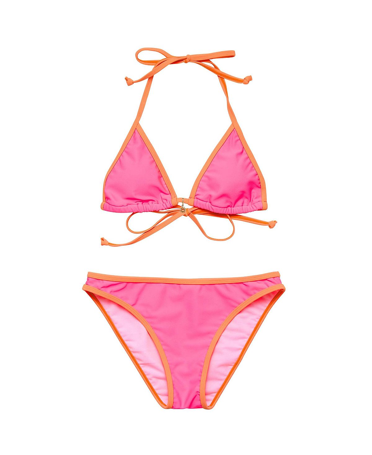 Snapper Rock Girls' Sunset Sorbet Teen Triangle Bikini - Big Kid
