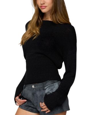 Tezi Boat Neck Light Knit Top