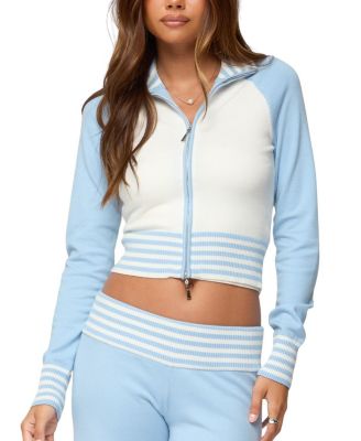 Clarisse Contrast Stripey Cardigan