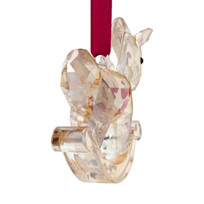 Holiday Cheers Gingerbread Rocking Horse Ornament