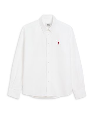 Classic Long Sleeve Shirt Button Down Collar With Embroidered ADC