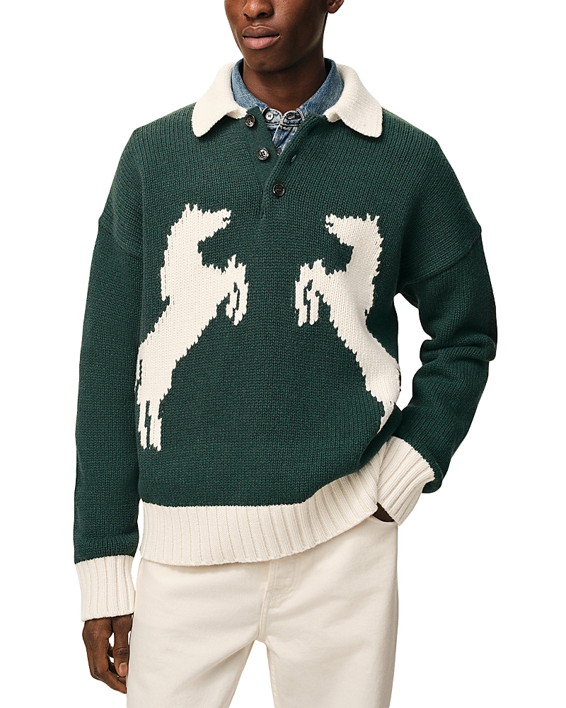 Ami Horse Polo Sweater