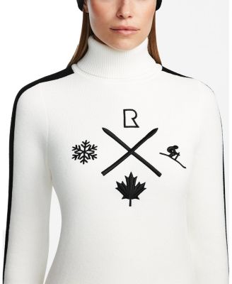  Elizabeth Knit Ski Motif Turtleneck