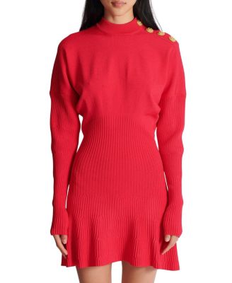  Short Flared Knit Dress