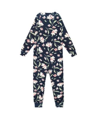 Girls' One-Piece Flower Thermal Underwear - Baby