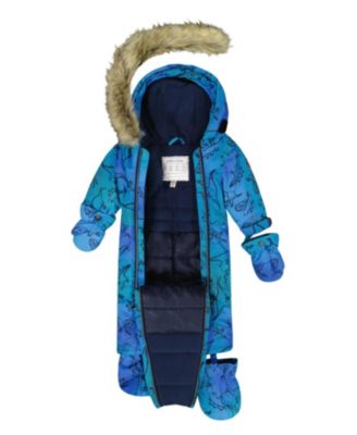 Boys' One-Piece Play Snowsuit Designed for Car Seat Dinosaur - Baby, Little Kid