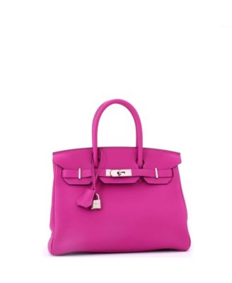 Birkin 30 Handbag Pink Togo with Palladium Hardware