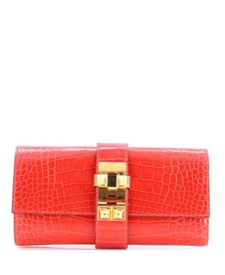 23 Medor Clutch Shiny Alligator