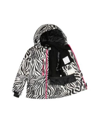 Girls' Two-Piece Zebra Teknik Snowsuit - Little Kid, Big Kid