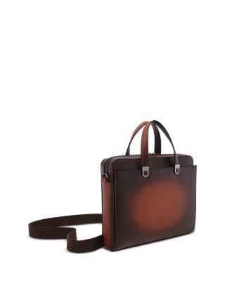 Gancini Leather Briefcase
