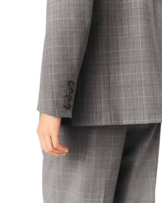 Checked Oversized Blazer