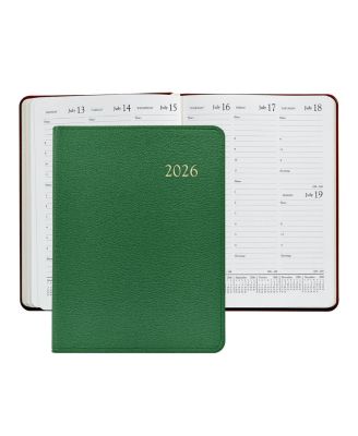  2026 Goatskin Leather Desk Diary