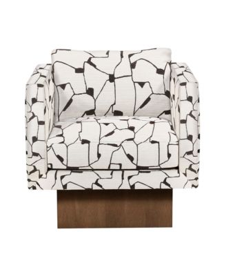 Kendell Wood Base Swivel Chair