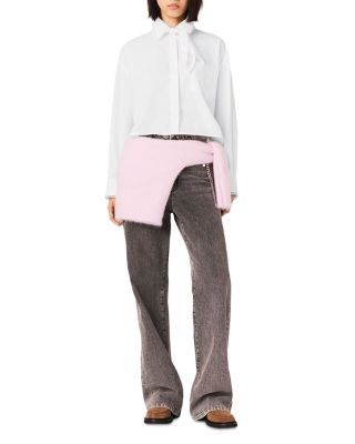 Crochet Collar Shirt