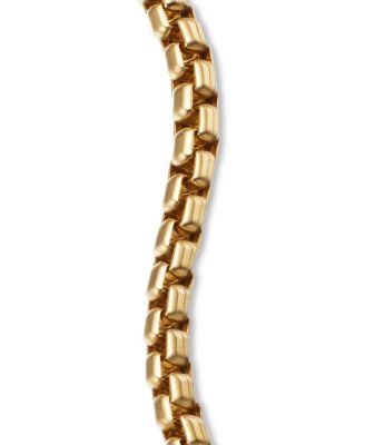 Men's 18K Yellow Gold Chain Box Link Bracelet, 2.7mm