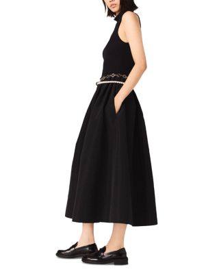 Mixed Media Taffeta Dress