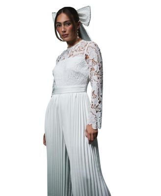 Lisa Lace Top Wide Leg Jumpsuit
