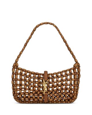 Le 5 A 7 Beaded Wood Shoulder Bag
